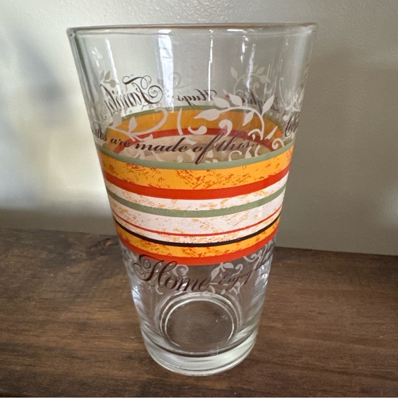 Libbey Other - Vintage Libby MCM Family Friends & Home Striped Tumbler 14 OZ Set of 1 Retro
